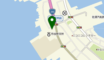 佐渡島開発総合センターの地図画像