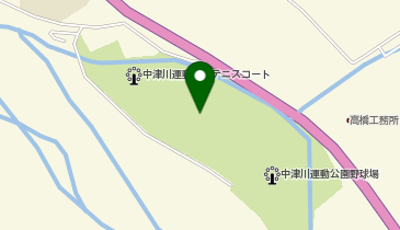 中津川運動公園の地図画像