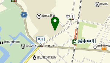 富山県立高岡工芸高等学校の地図画像