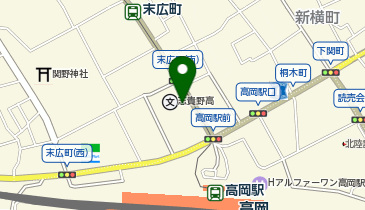 富山県立志貴野高等学校の地図画像