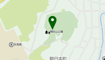 朝日山公園の地図画像