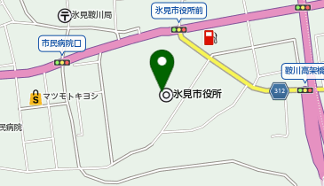 氷見市役所の地図画像