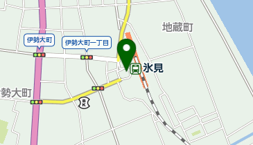 氷見駅前広場の地図画像