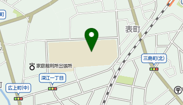 出町中学校グラウンドの地図画像