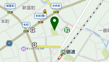 木舟公園の地図画像