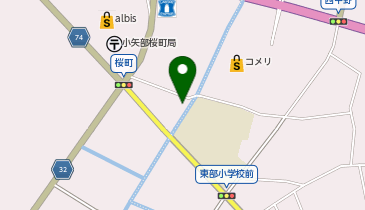 東部公民館の地図画像