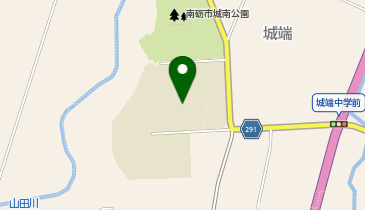 城端中学校グラウンドの地図画像