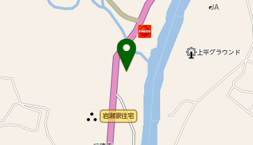 旧上平小学校グラウンドの地図画像