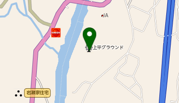 上平グラウンドの地図画像