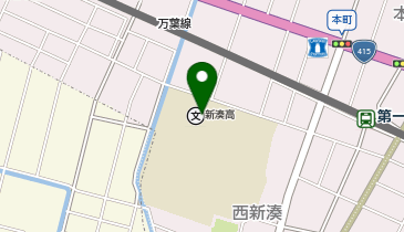 富山県立新湊高等学校の地図画像