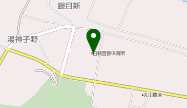 白萩西部保育所の地図画像