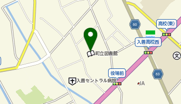 町民会館の地図画像