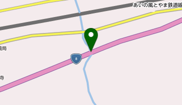 国道8号金剛川橋下の地図画像