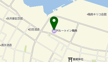 ホテル ルートイン輪島の地図画像