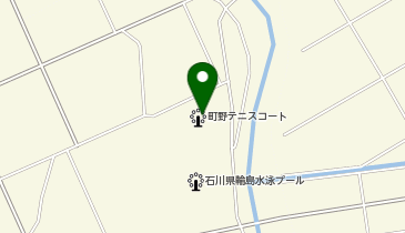輪島市町野テニスコートの地図画像
