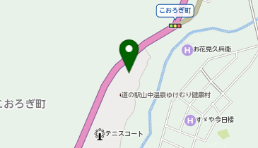山中温泉ゆけむり健康村駐車場の地図画像