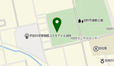 羽咋体育館の地図画像