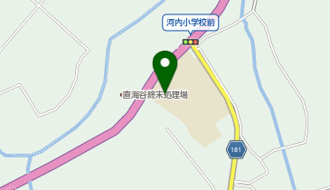 河内小学校(体育館)の地図画像