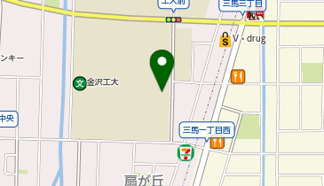 金沢工業大学の地図画像