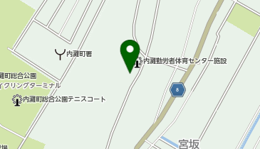 勤労者体育センターに 隣接する広場の地図画像