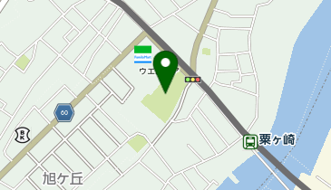 向粟崎運動公園の地図画像