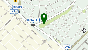 向粟崎都市緑地の地図画像