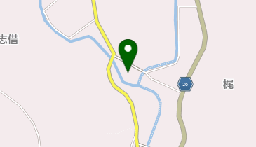 梶・波志借集会所の地図画像