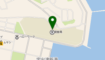 石川県立能登高校の地図画像