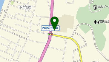 西津コミュニティセンターの地図画像