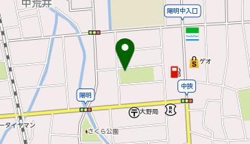 陽明公園の地図画像