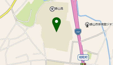 勝山高等学校グラウンドの地図画像