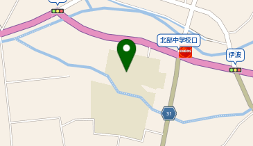 勝山北部中学校(体育館)の地図画像