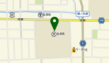 金津高等学校の地図画像