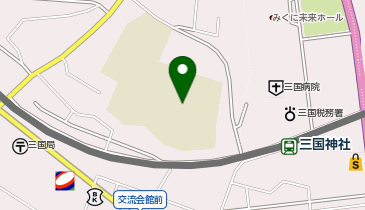 三国中学校の地図画像
