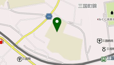 三国中学校の地図画像