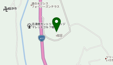 渓流温泉「冠荘」の地図画像