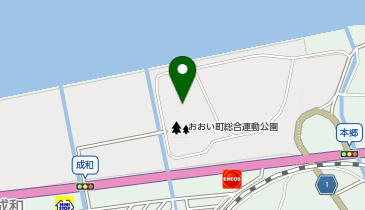 総合町民体育館の地図画像