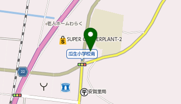 瓜生公民館の地図画像