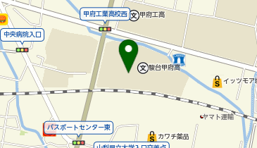 駿台甲府高等学校グラウンドの地図画像