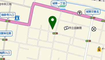 教育研修所駐車場ゲートボール場の地図画像