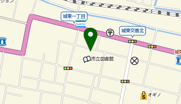 市立図書館駐車場の地図画像