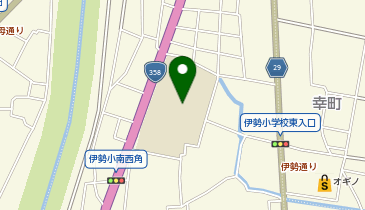 伊勢小学校の地図画像
