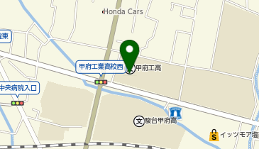 甲府工業高等学校の地図画像