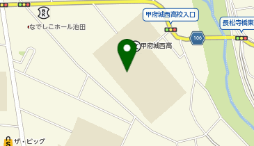 甲府城西高等学校の地図画像