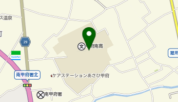 甲府南高等学校の地図画像