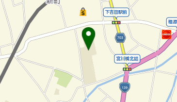 下吉田第一小学校の地図画像