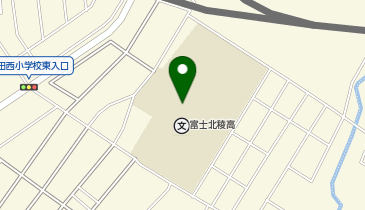 県立富士北稜高等学校の地図画像