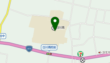 県立日川高等学校の地図画像