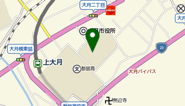 大月東小学校の地図画像