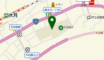 大月短期大学の地図画像